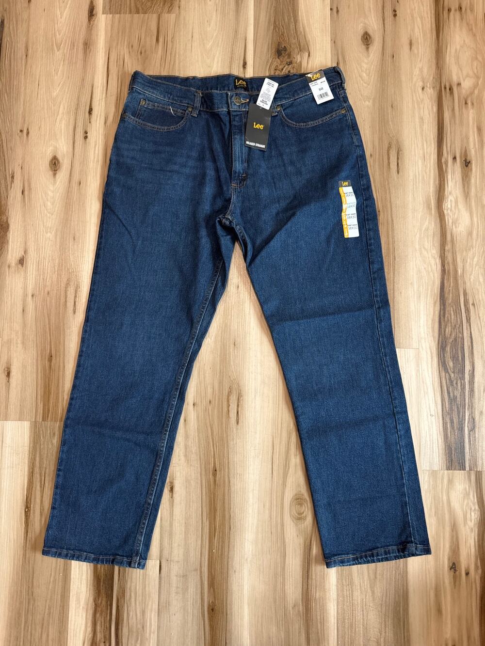Lee Relaxed Fit Night Shade Blue Jeans Men's Size 38x30